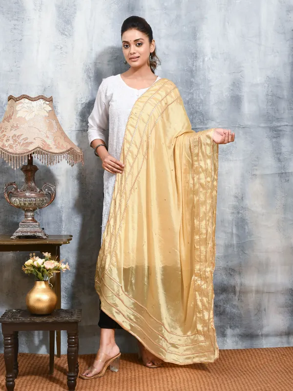Off_White_colour_Silk_Blend_Dupatta_for_Women