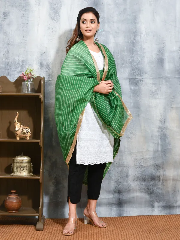 Green_colour_Silk_Blend_Dupatta_for_Women