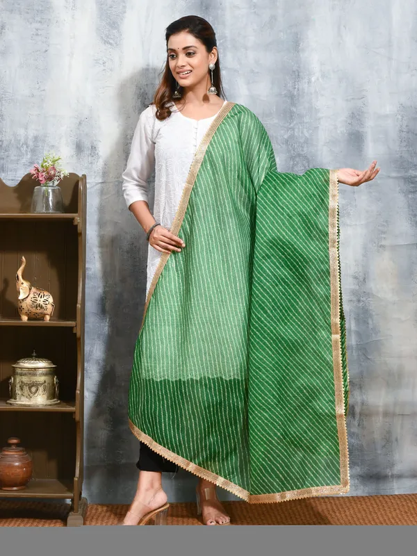 Green_colour_Silk_Blend_Dupatta_for_Women