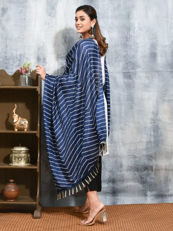 Blue_colour_Silk_Blend_Dupatta_for_Women