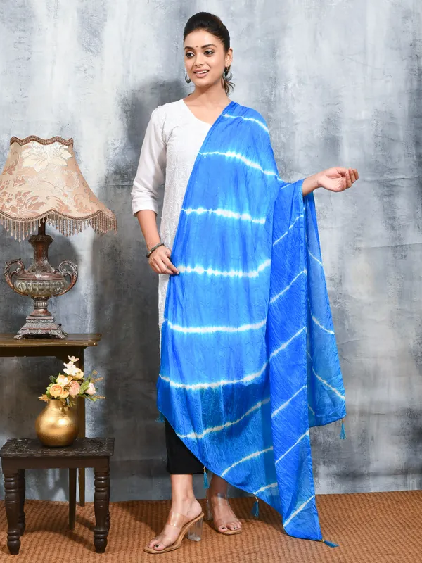 Blue_colour_Poly_Chiffon_Dupatta_for_Women