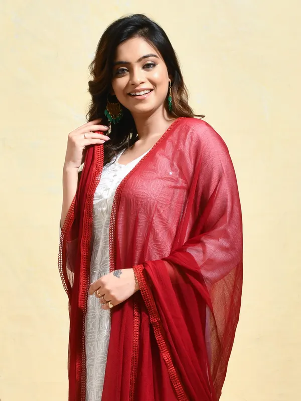 Maroon_colour_Chiffon_Dupatta_for_Women