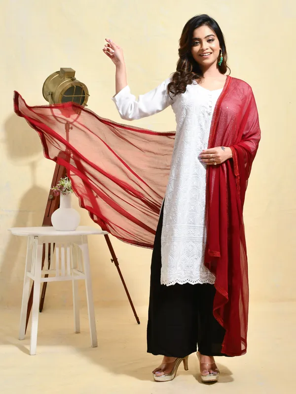 Maroon_colour_Chiffon_Dupatta_for_Women
