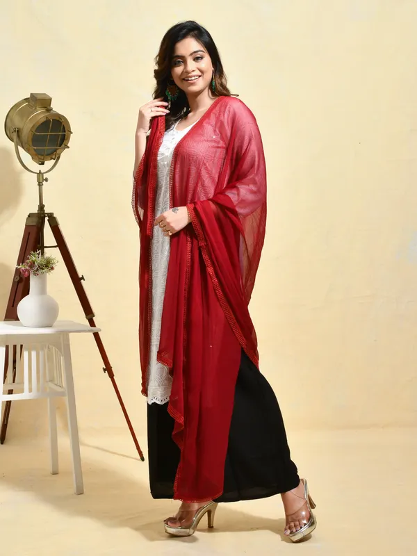 Maroon_colour_Chiffon_Dupatta_for_Women