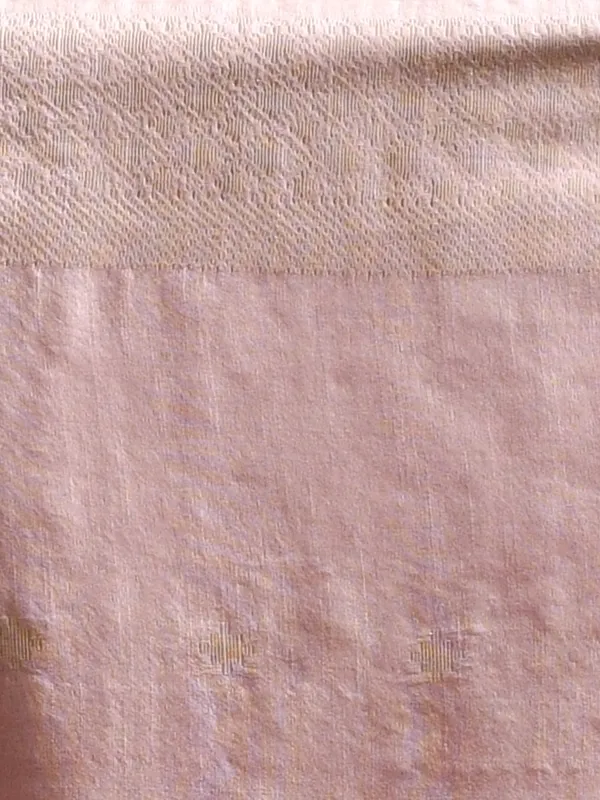 Peach_Silk_Blend_Embroidered_Sarees_For_Women