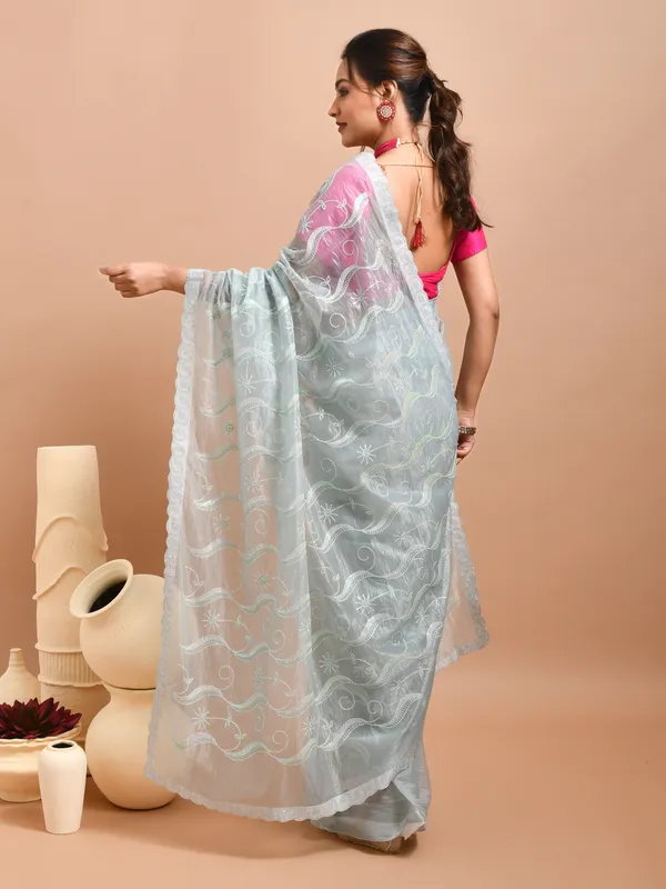 Blue_Poly_Chiffon_Embroidered_Sarees_For_Women