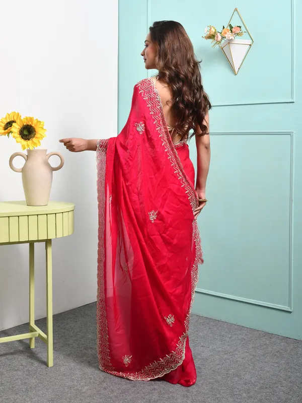 Pink_Satin_Embroidered_Sarees_For_Women