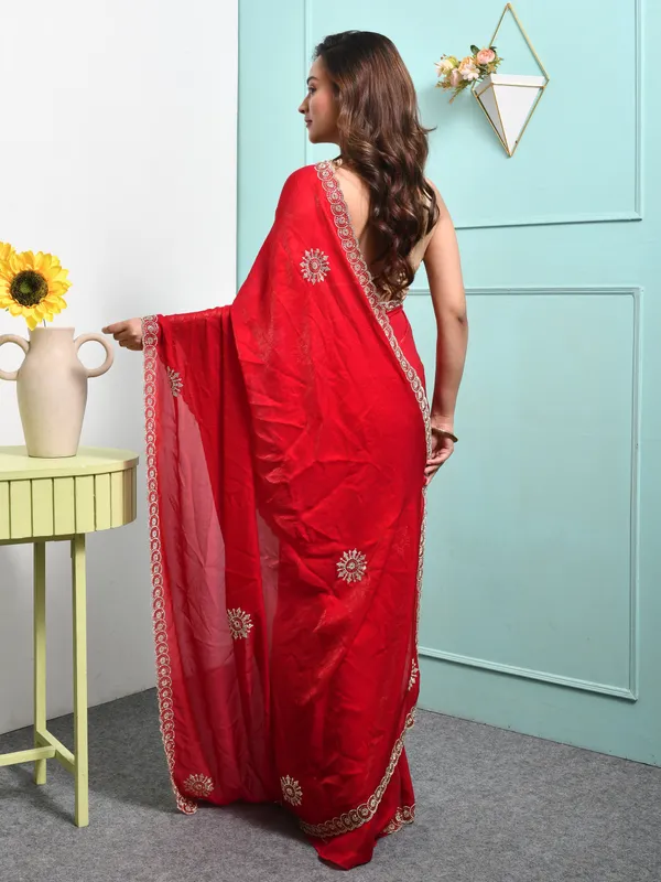 Pink_Satin_Embroidered_Sarees_For_Women