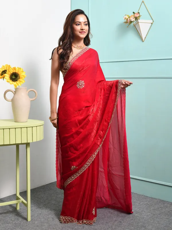 Pink_Satin_Embroidered_Sarees_For_Women