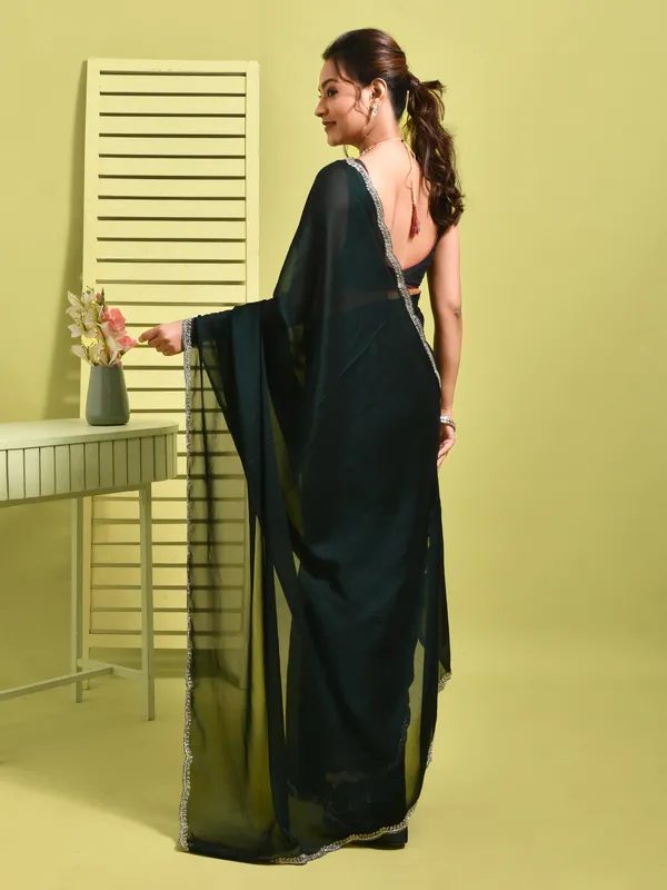 Green_Satin_Embellished_Sarees_For_Women