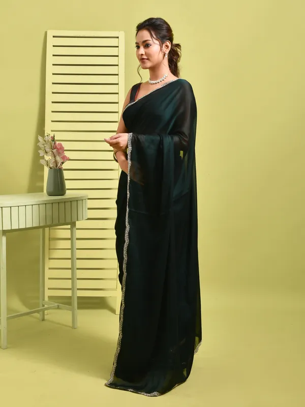 Green_Satin_Embellished_Sarees_For_Women