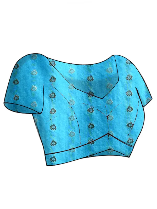 Blue_Silk_Blend_Embroidered_Sarees_For_Women