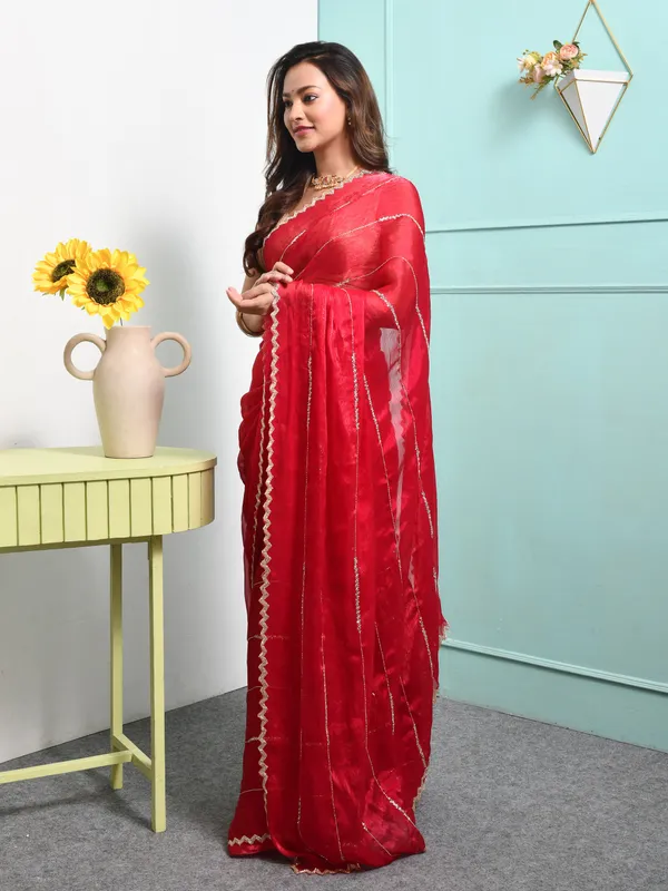 Pink_Poly_Chiffon_Embroidered_Sarees_For_Women