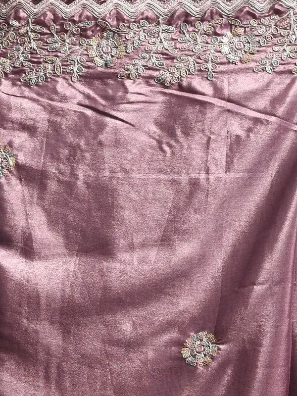 Purple_Satin_Embellished_Sarees_For_Women
