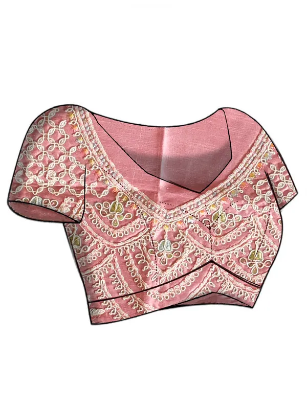 Pink_Organza_Embellished_Sarees_For_Women