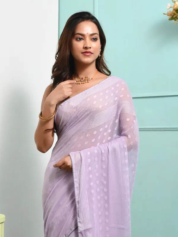 Purple_Poly_Chiffon_Embroidered_Sarees_For_Women