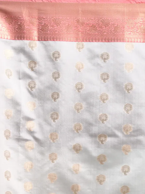 White_Silk_Blend_Embroidered_Sarees_For_Women