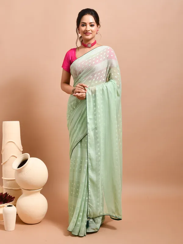 Green_Poly_Chiffon_Embroidered_Sarees_For_Women
