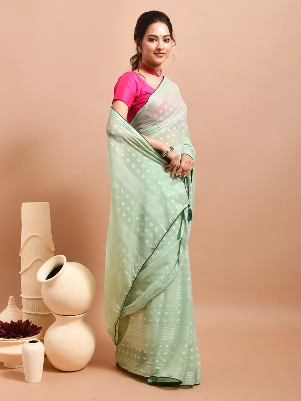 Green_Poly_Chiffon_Embroidered_Sarees_For_Women