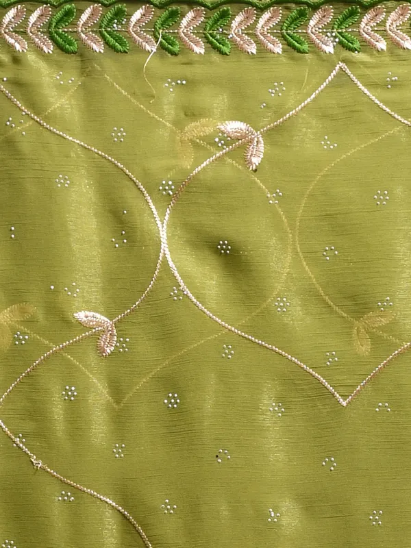 Green_Poly_Chiffon_Embroidered_Sarees_For_Women