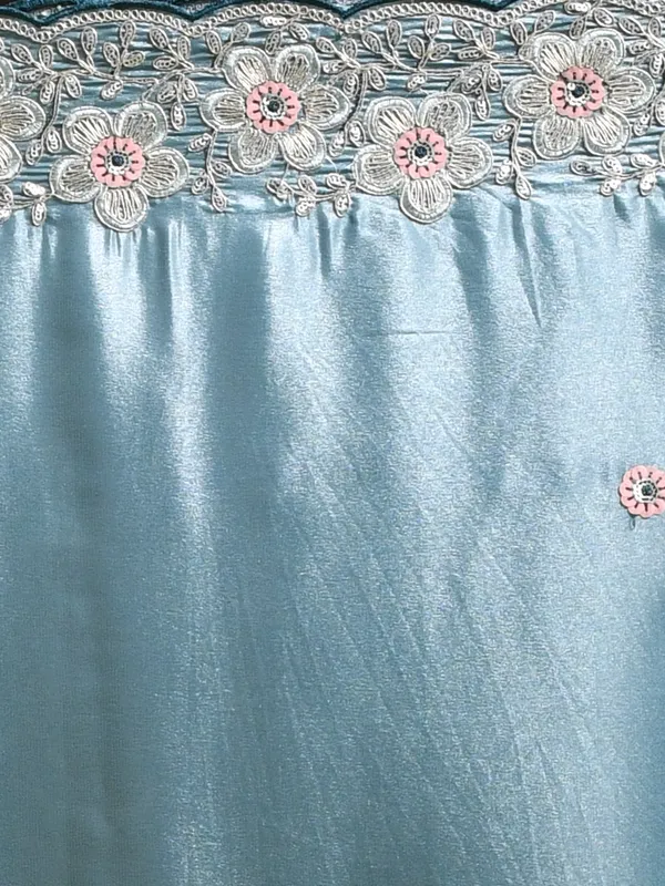 Blue_Satin_Embellished_Sarees_For_Women