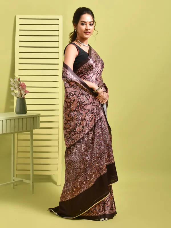 Black_Silk_Blend_Embroidered_Sarees_For_Women