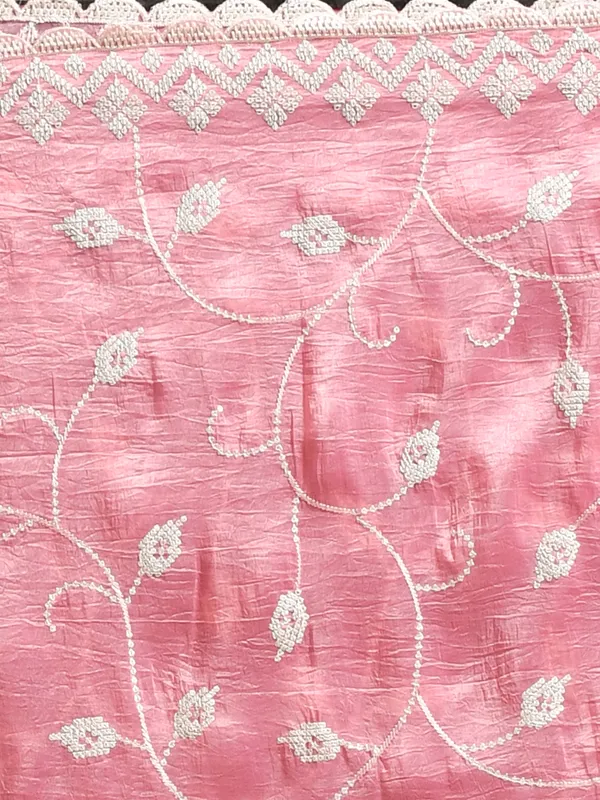 Pink_Poly_Chiffon_Embroidered_Sarees_For_Women
