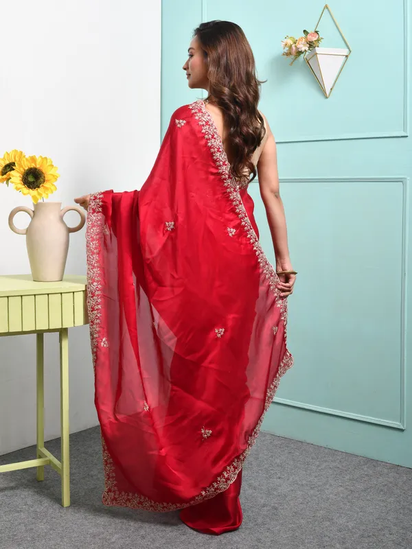 Pink_Satin_Embroidered_Sarees_For_Women
