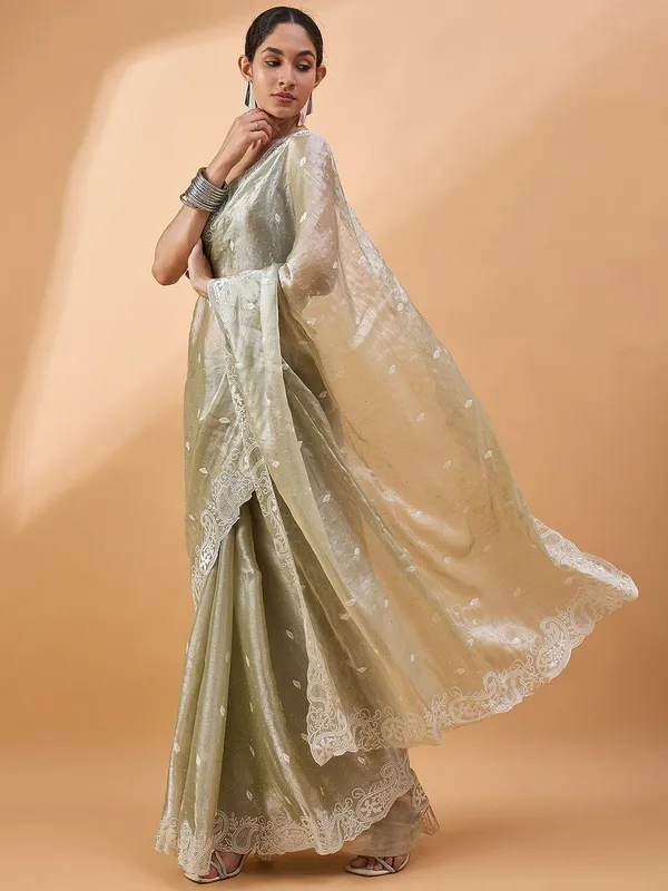 Green_colour_Poly_Chiffon_Saree_for_Women