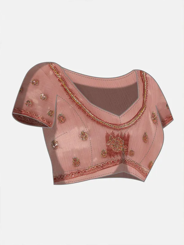 Brown_colour_Poly_Chiffon_Saree_for_Women