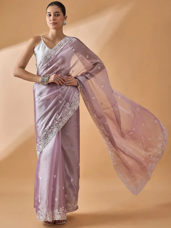Purple_colour_Poly_Chiffon_Saree_for_Women