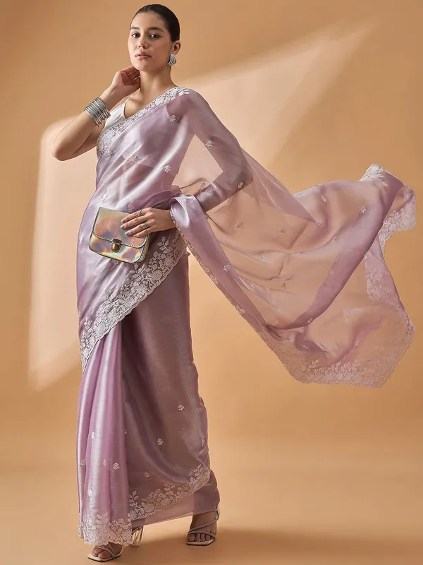 Purple_colour_Poly_Chiffon_Saree_for_Women