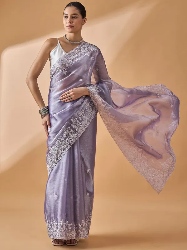 Purple_colour_Poly_Chiffon_Saree_for_Women