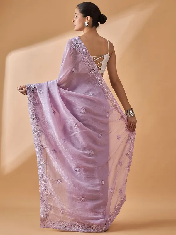 Purple_colour_Poly_Crepe_Saree_for_Women
