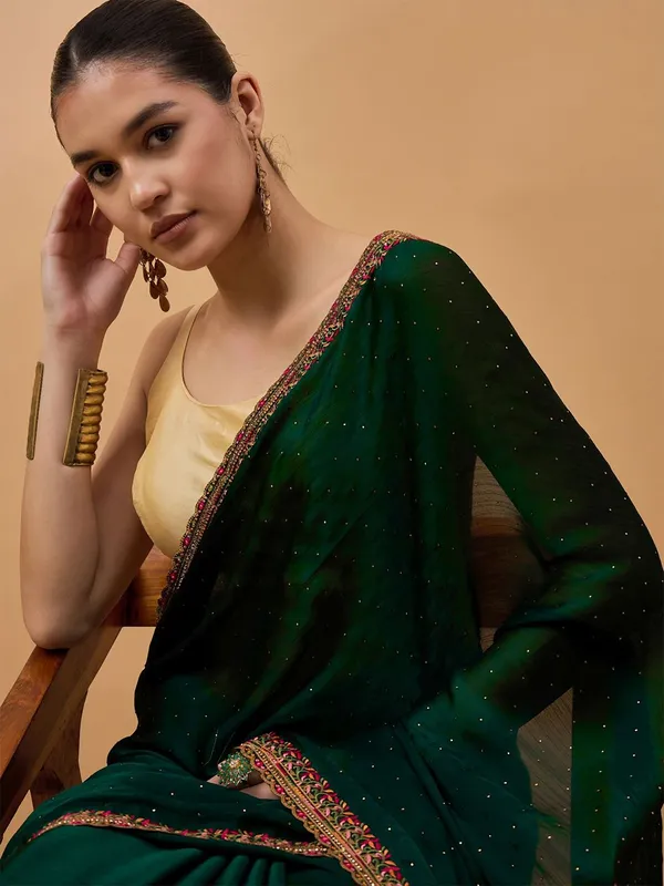 Green_colour_Poly_Chiffon_Saree_for_Women