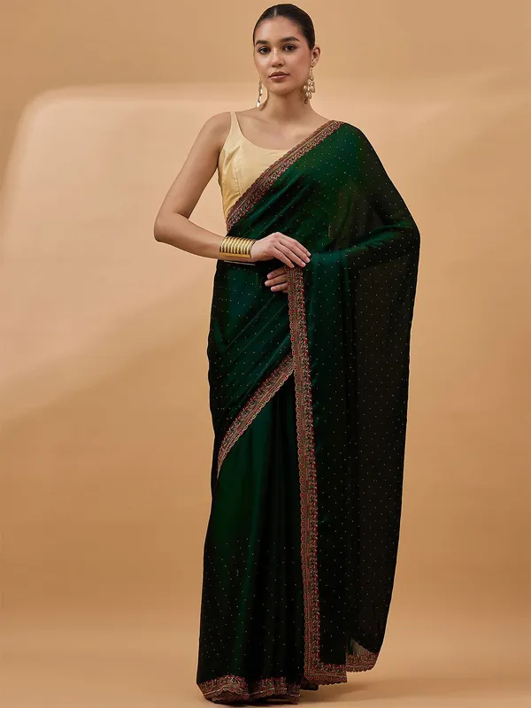 Green_colour_Poly_Chiffon_Saree_for_Women