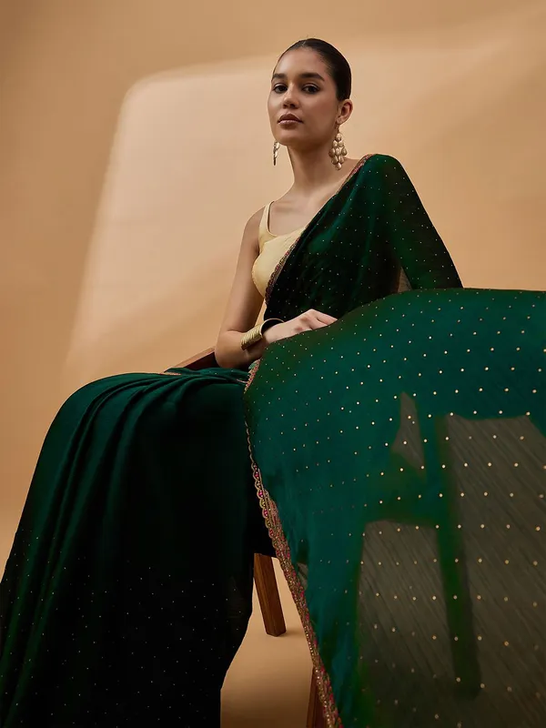 Green_colour_Poly_Chiffon_Saree_for_Women