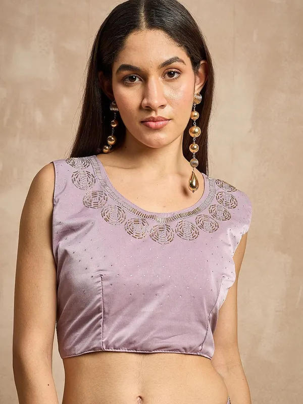 Purple_colour_Lycra_Saree_for_Women