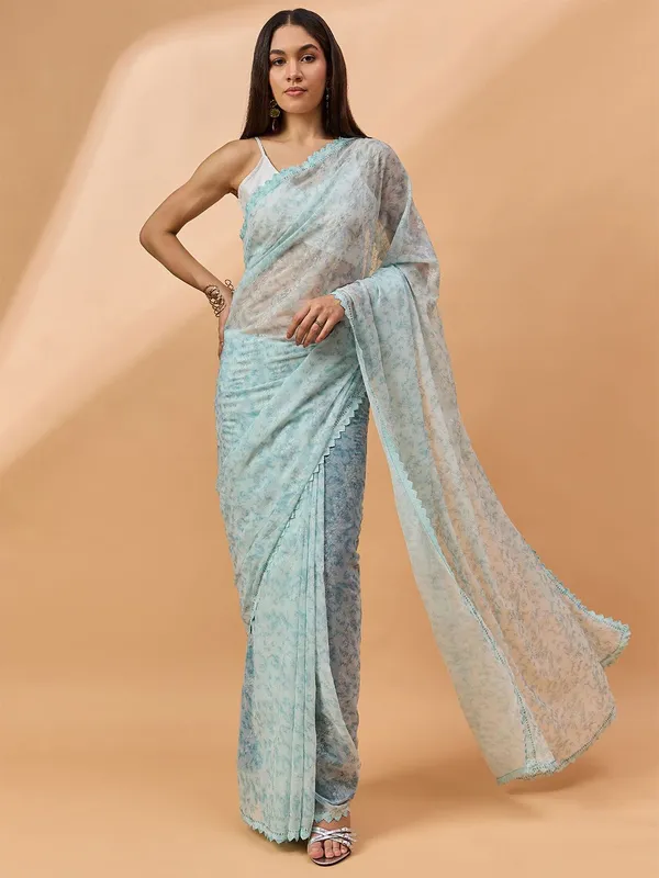 Blue_colour_Pure_Georgette_Saree_for_Women