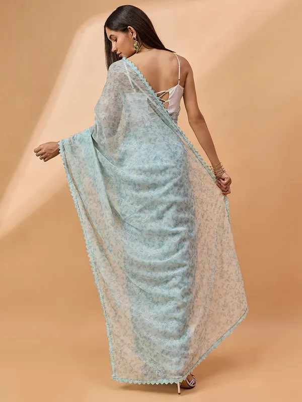 Blue_colour_Pure_Georgette_Saree_for_Women