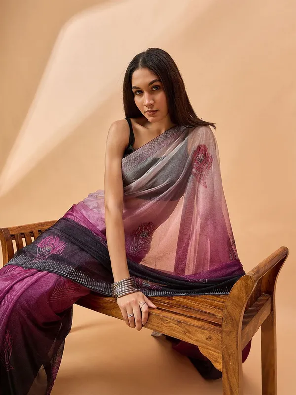Purple_colour_Poly_Chiffon_Saree_for_Women