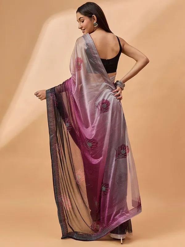 Purple_colour_Poly_Chiffon_Saree_for_Women