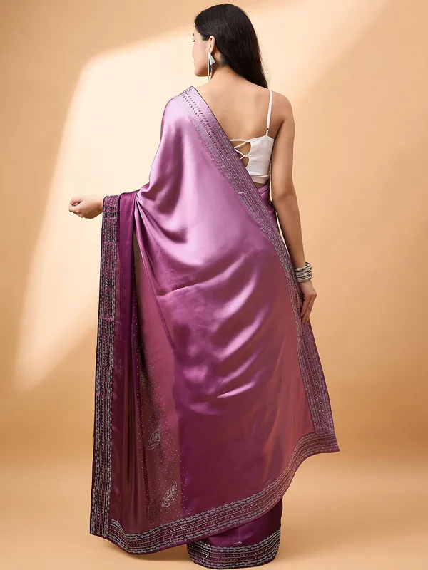 Purple_colour_Satin_Saree_for_Women