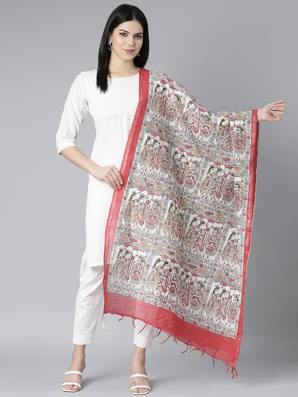 Red_colour_Silk_Blend_Dupatta_for_Women