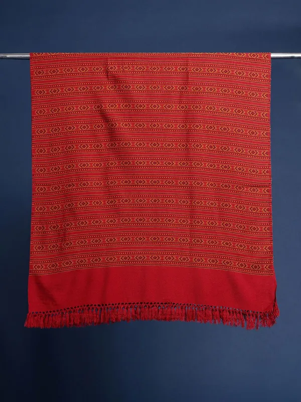 Maroon_colour_Wool_Shawl_for_Women