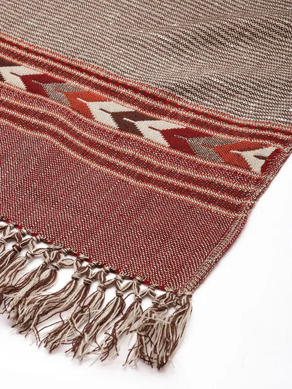 Brown_colour_Wool_Shawl_for_Women