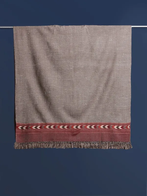 Brown_colour_Wool_Shawl_for_Women