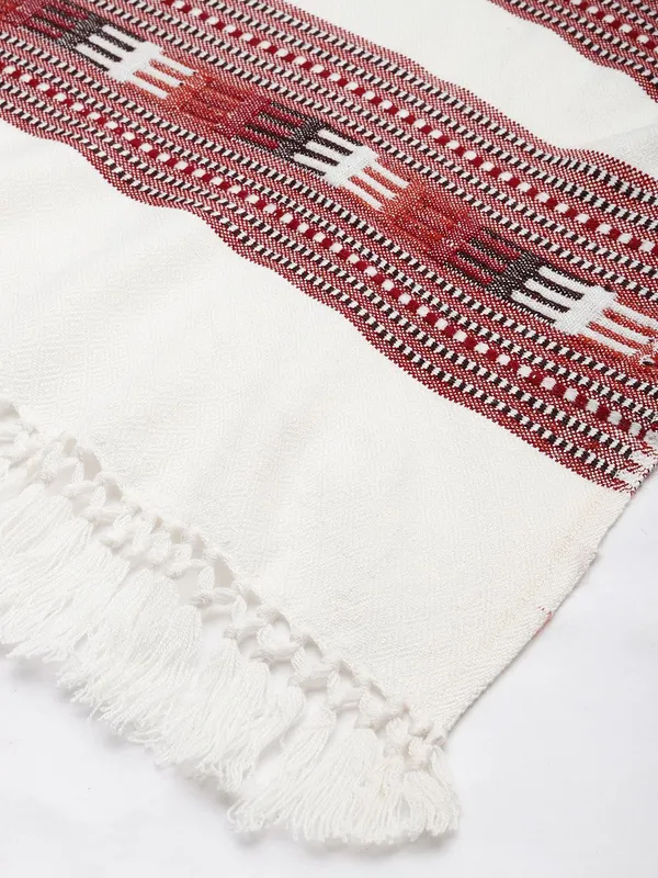 White_colour_Wool_Shawl_for_Women