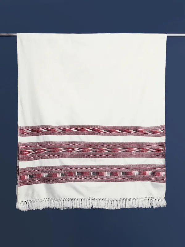 White_colour_Wool_Shawl_for_Women