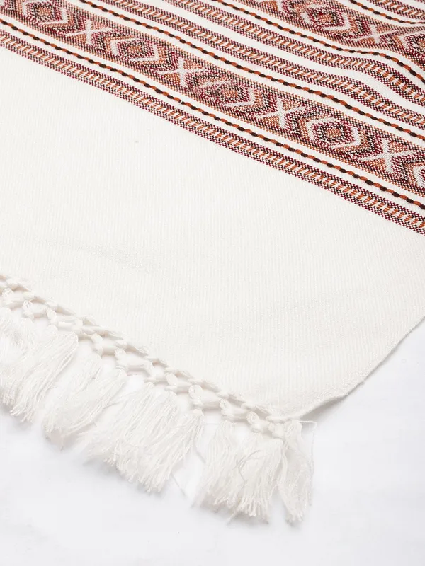 White_colour_Wool_Shawl_for_Women